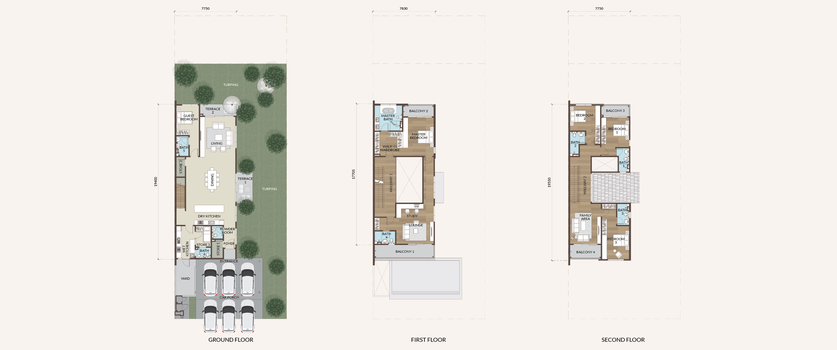 THE ROYAL COLLECTION :: 3-STOREY ZERO-LOT BUNGALOW (LAKE-FACING)